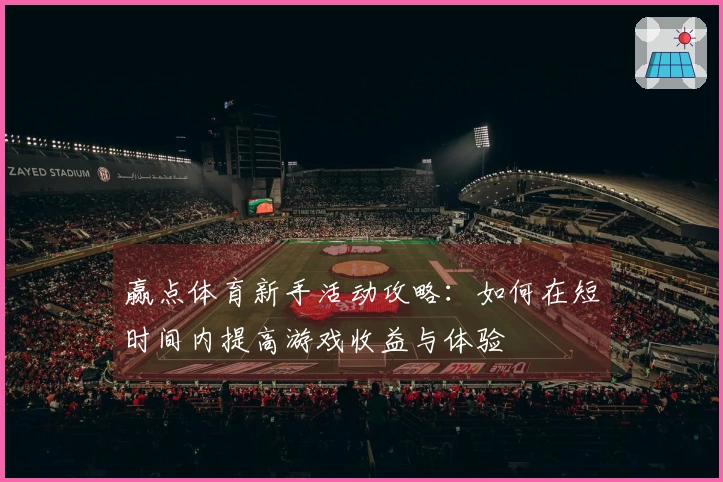 赢点体育新手活动攻略：如何在短时间内提高游戏收益与体验